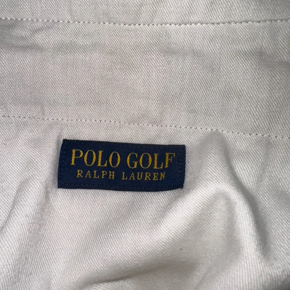 Polo Golf Ralph Lauren Shorts Pleated Classic Fit Cotton Khaki Chino Men's 36‎